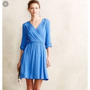 Anthropology Maeve Lene Dress Blue (S Petite)